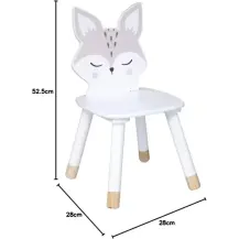Sedia "Volpe" in Legno Bianco Atmosphera
