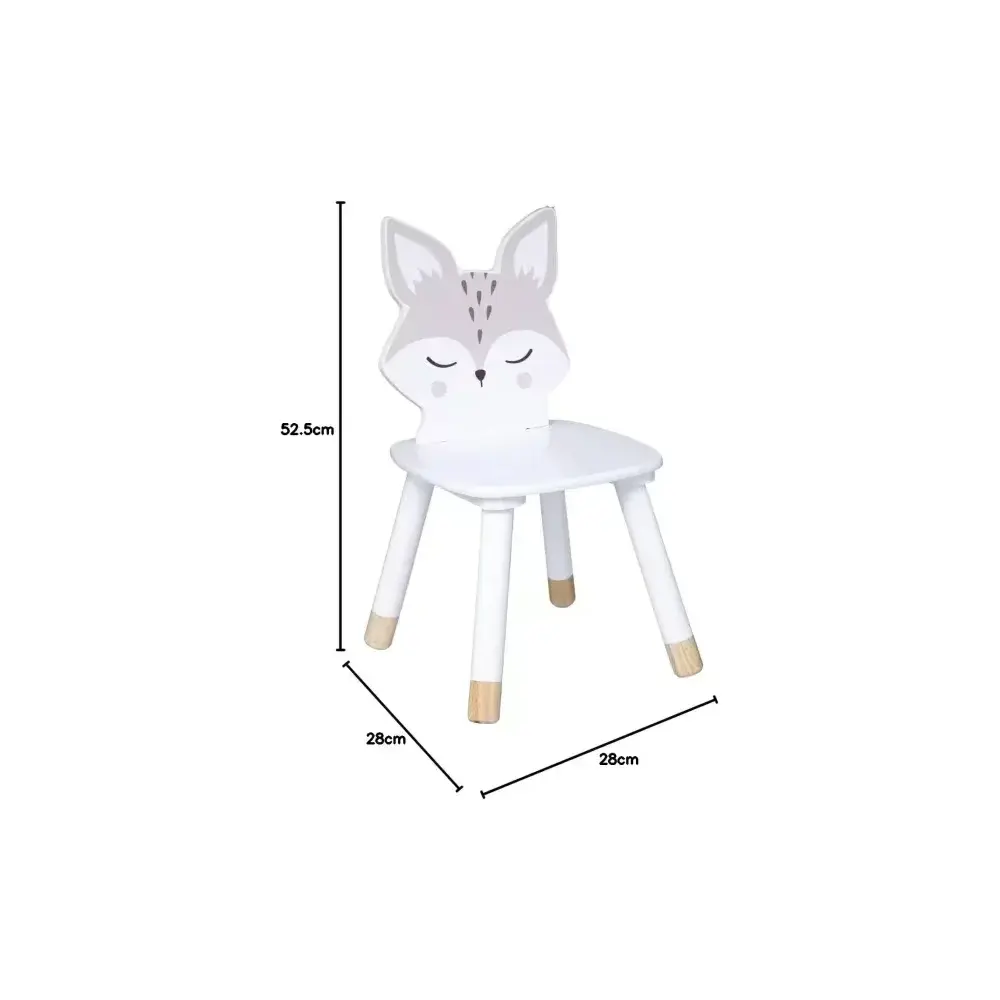 Sedia "Volpe" in Legno Bianco Atmosphera