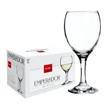 Calici Vino Bianco Emperador 25 cl Vetro Trasparente Confezione 6 Alar