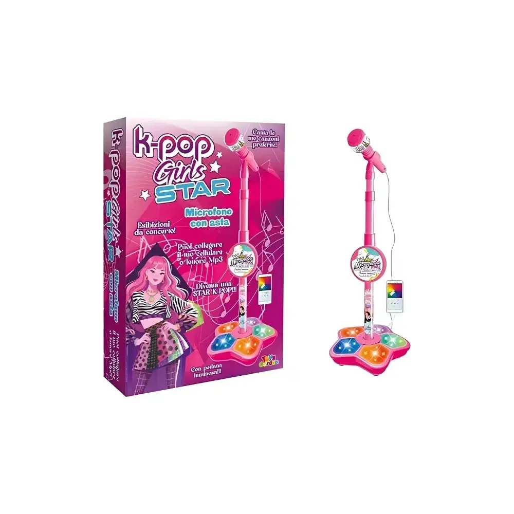 K-Pop Idols Stars Microfono Karaoke con Asta Regolabile MV Giochi