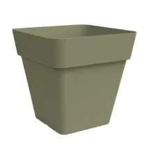 Arké Vaso Quadro 40 cm Verde Plastica Riciclata Vaso Quadrato Nicoli
