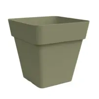 Arké Vaso Quadro 40 cm Verde Plastica Riciclata Vaso Quadrato Nicoli