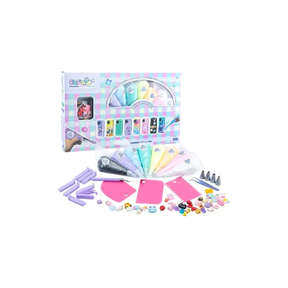 Momomi Decoden Rainbow Cream Set per Decorazioni Kawaii Nice