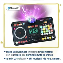 Mixer Dj 80 Kidistar Console Dj con Luci Microfono Incorporato VTech