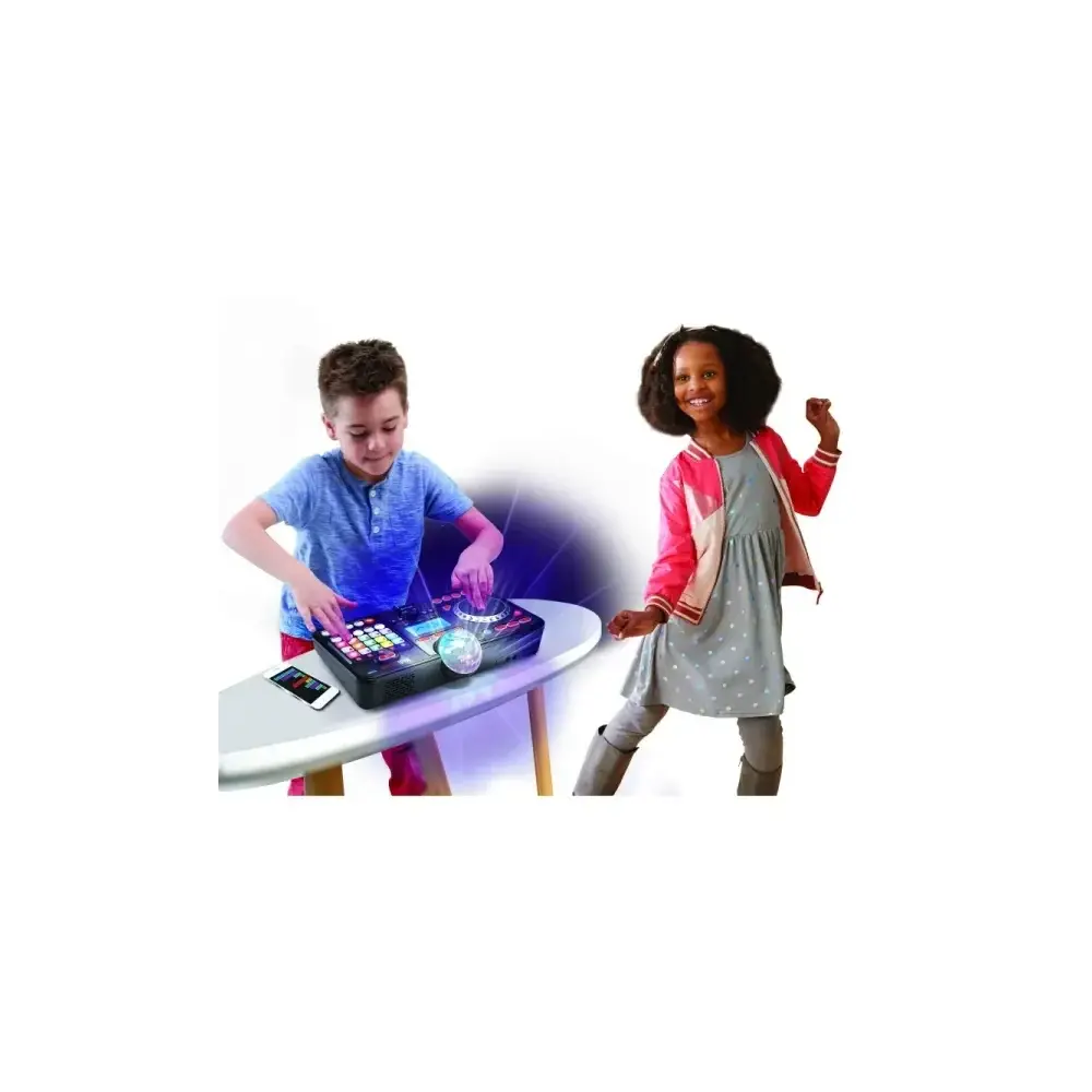 Mixer Dj 80 Kidistar Console Dj con Luci Microfono Incorporato VTech