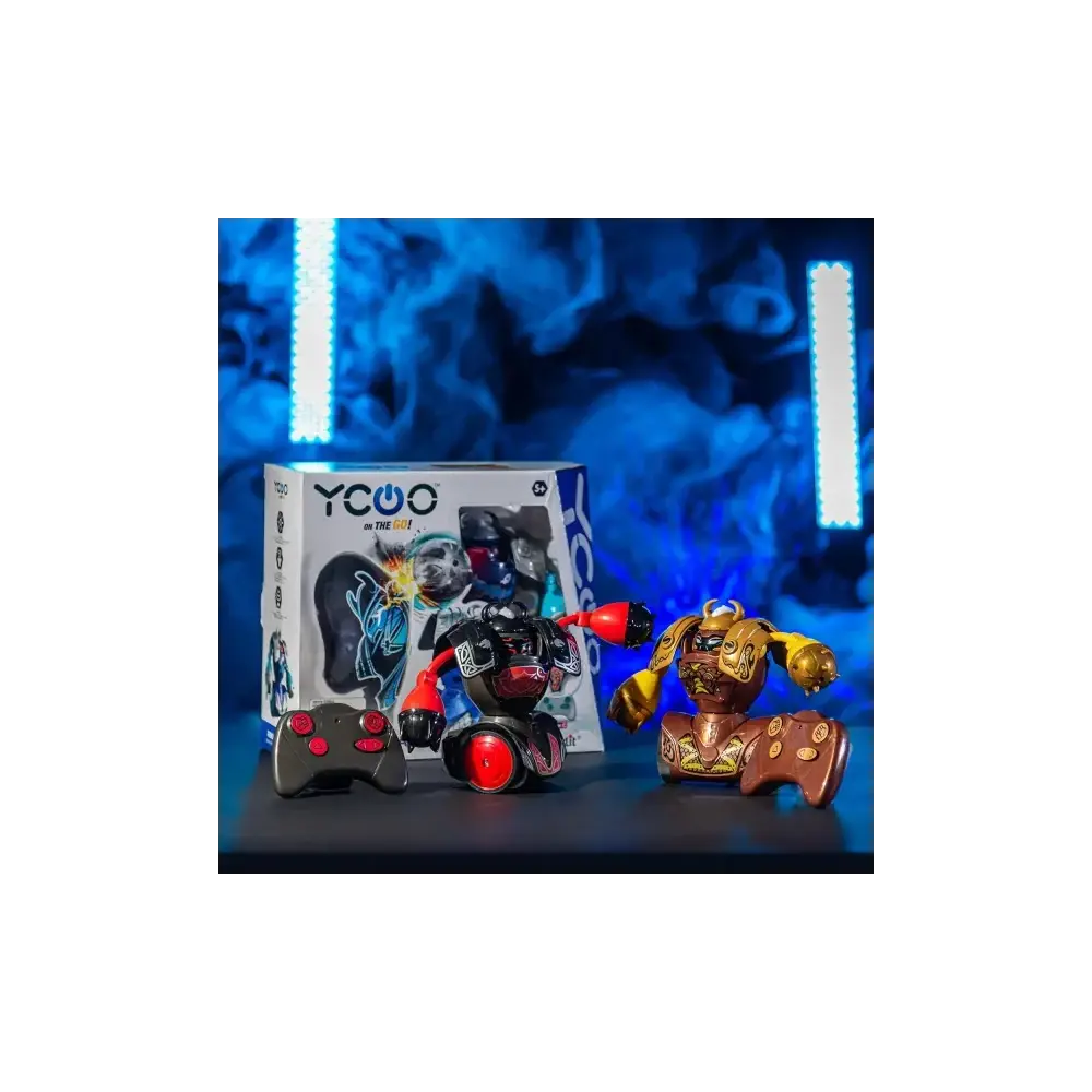 Robo Kombat Vichinghi Pacco Doppio Robot con Armatura Rocco Giocattoli