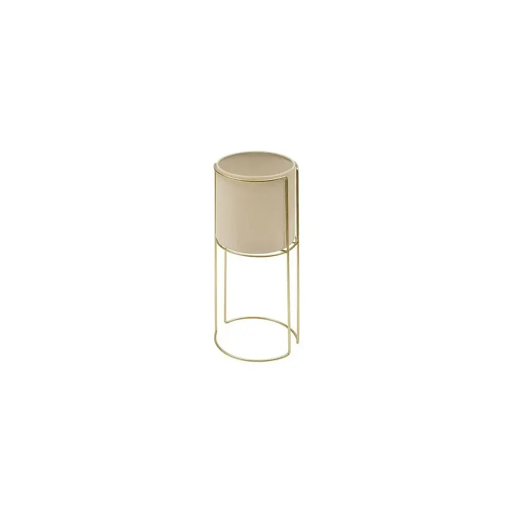 Portavaso Zigy Set 2 Pezzi Metallo Dorato Diametro 28 cm Atmosphera