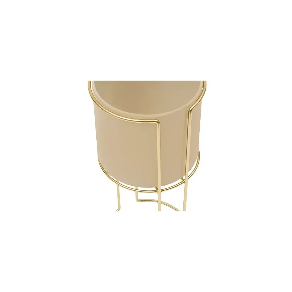 Portavaso Zigy Set 2 Pezzi Metallo Dorato Diametro 28 cm Atmosphera