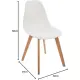 Sedia Scandinave Bianca Atmosphera