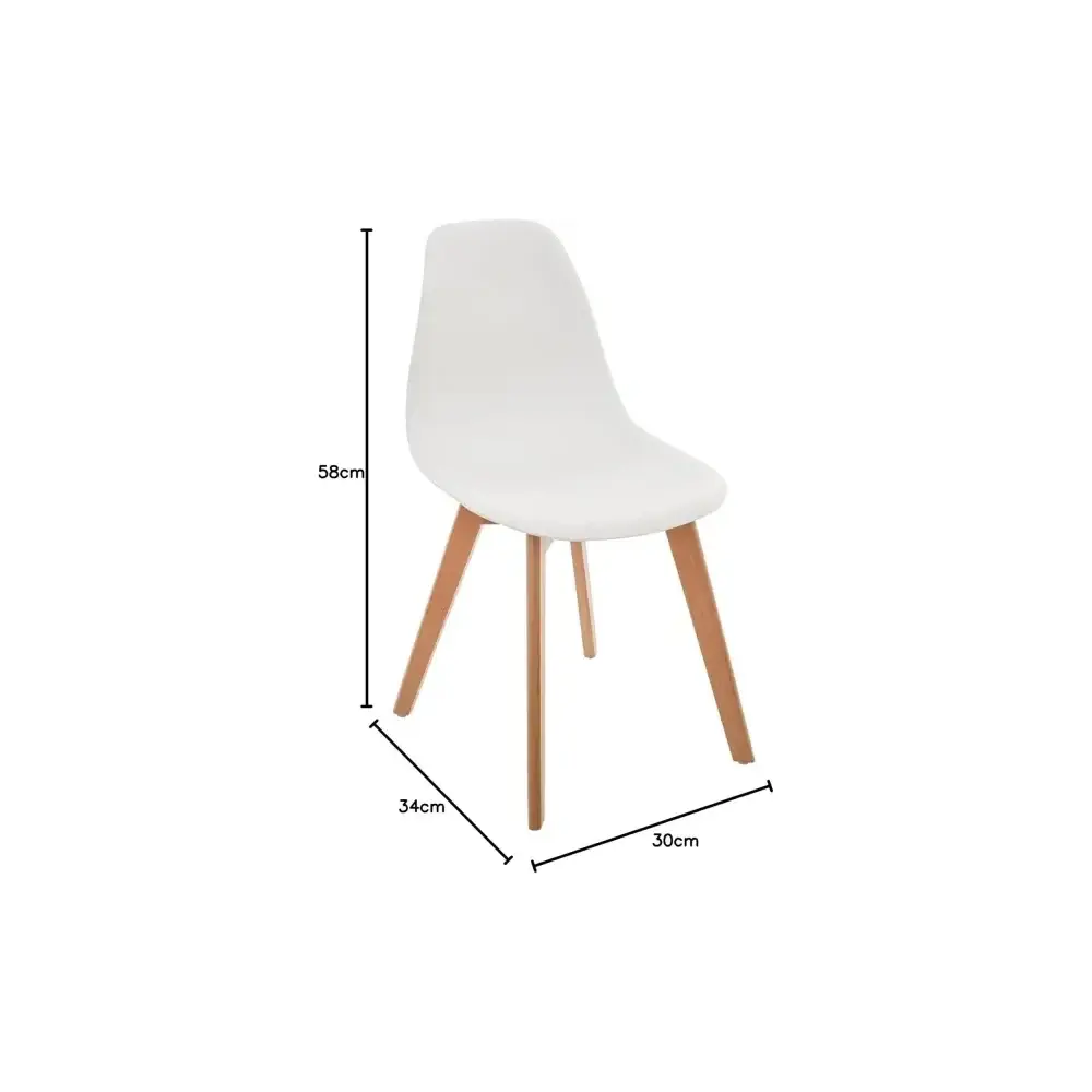 Sedia Scandinave Bianca Atmosphera