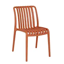 Sedia da Giardino Billie in Plastica Terracotta Impilabile Yes