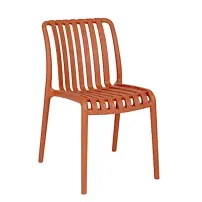 Sedia da Giardino Billie in Plastica Terracotta Impilabile Yes