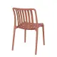 Sedia da Giardino Billie in Plastica Terracotta Impilabile Yes