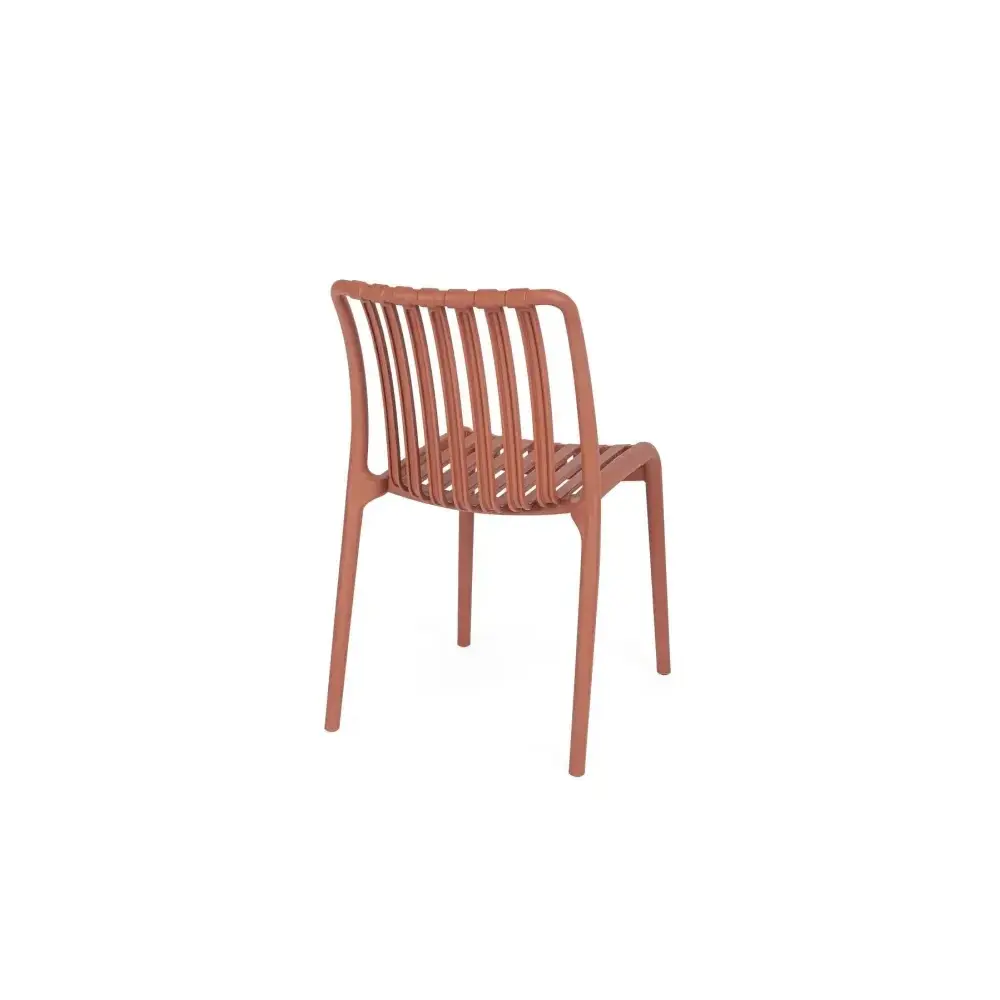 Sedia da Giardino Billie in Plastica Terracotta Impilabile Yes