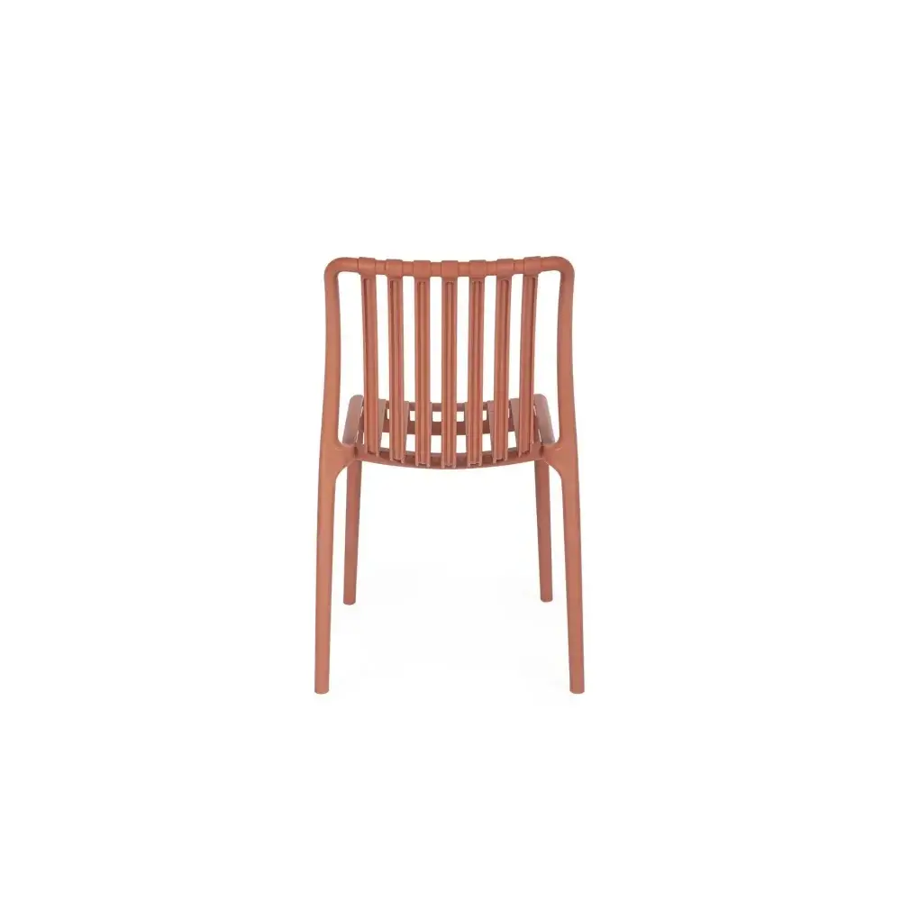 Sedia da Giardino Billie in Plastica Terracotta Impilabile Yes