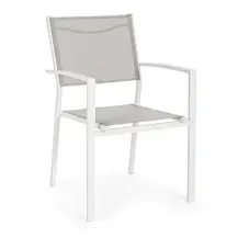 Poltrona da Giardino Hilde Bianco Cloud Struttura in Alluminio Yes