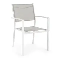 Poltrona da Giardino Hilde Bianco Cloud Struttura in Alluminio Yes