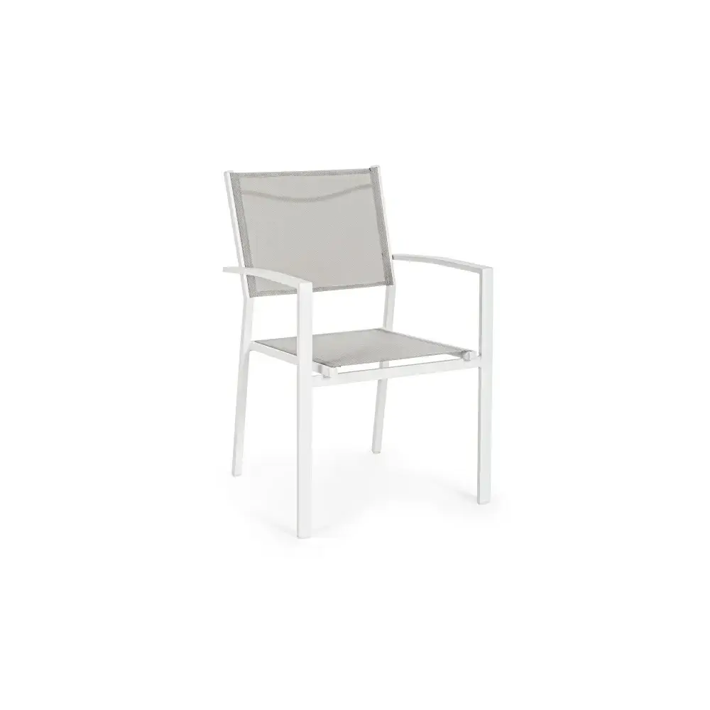 Poltrona da Giardino Hilde Bianco Cloud Struttura in Alluminio Yes