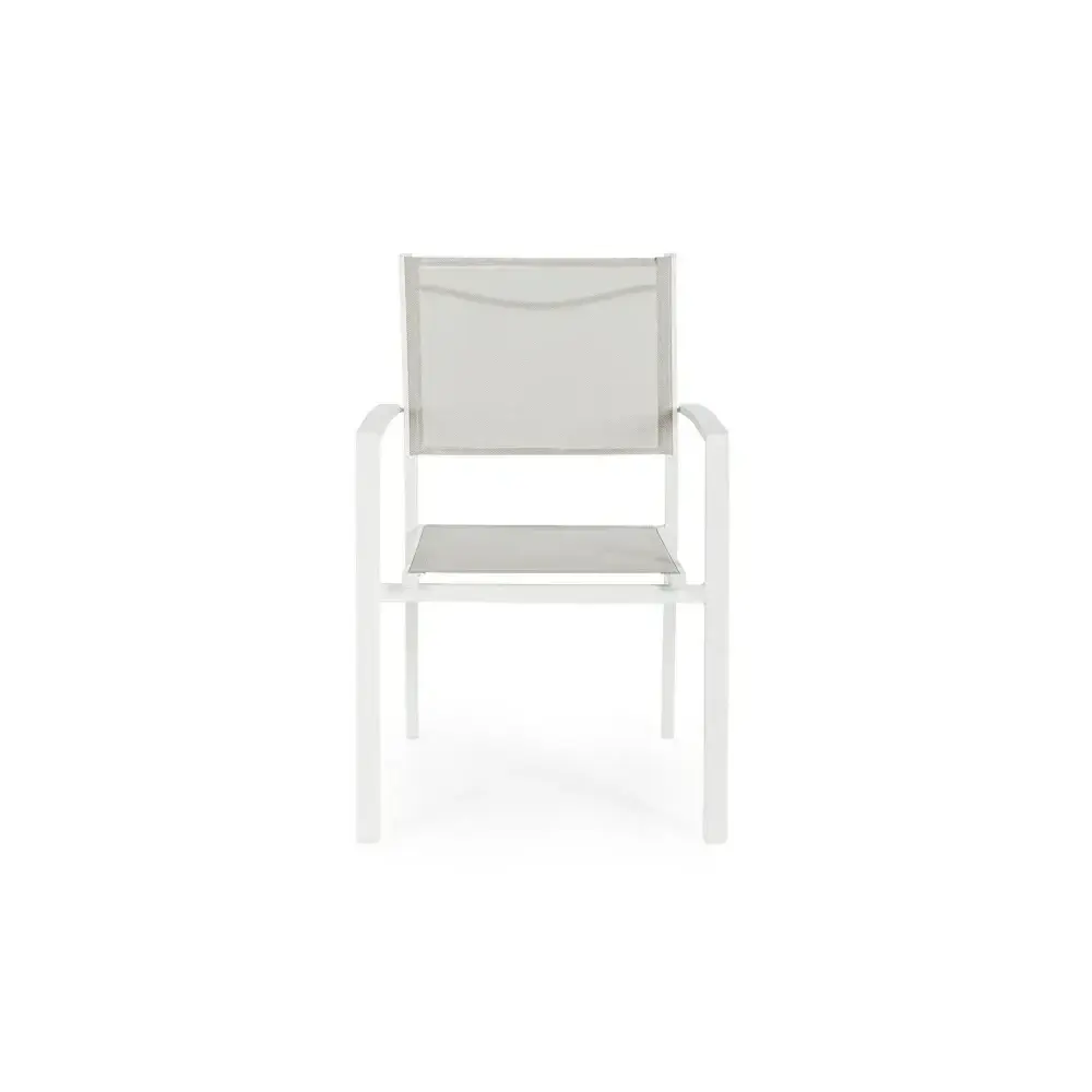 Poltrona da Giardino Hilde Bianco Cloud Struttura in Alluminio Yes