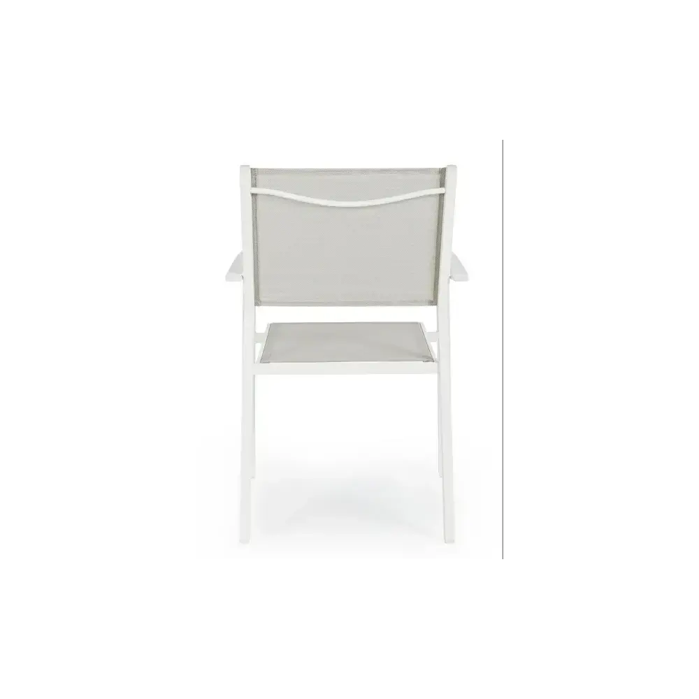 Poltrona da Giardino Hilde Bianco Cloud Struttura in Alluminio Yes