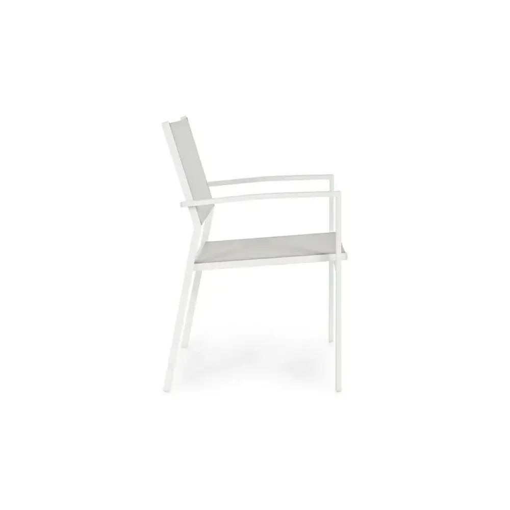 Poltrona da Giardino Hilde Bianco Cloud Struttura in Alluminio Yes