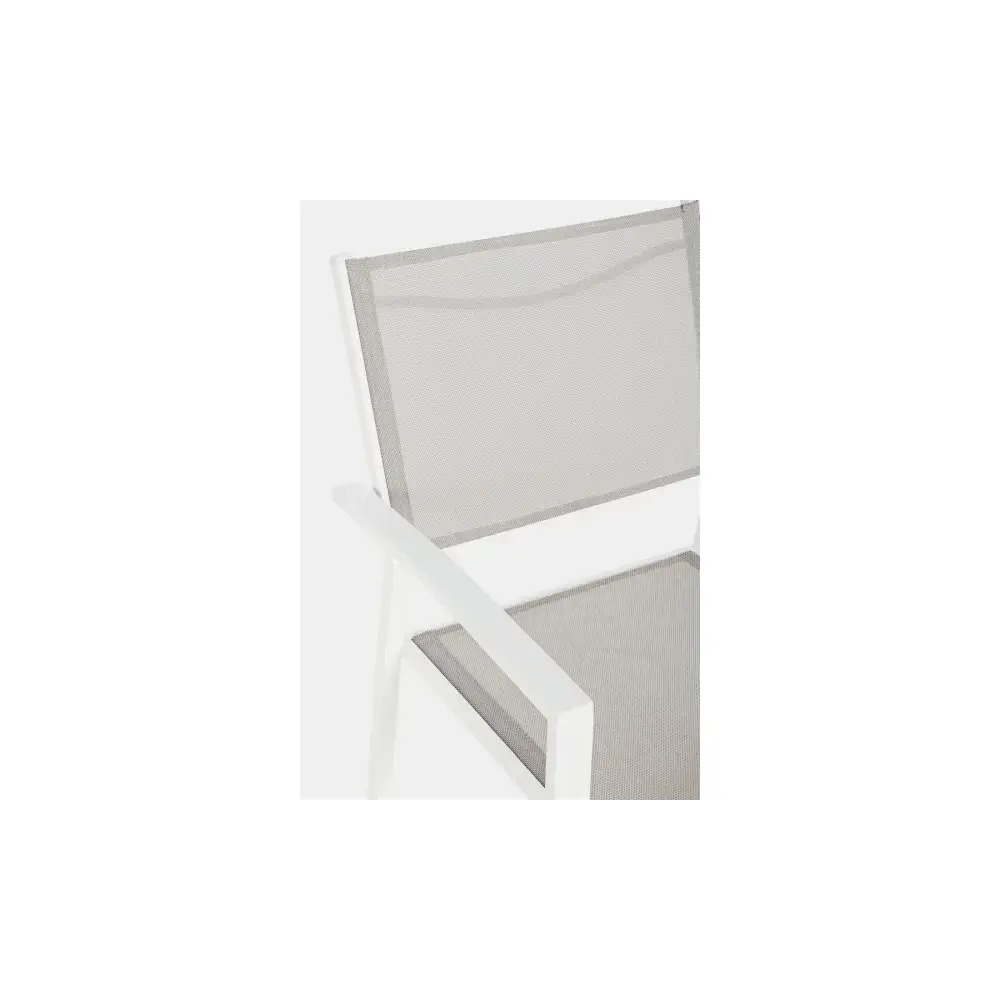 Poltrona da Giardino Hilde Bianco Cloud Struttura in Alluminio Yes
