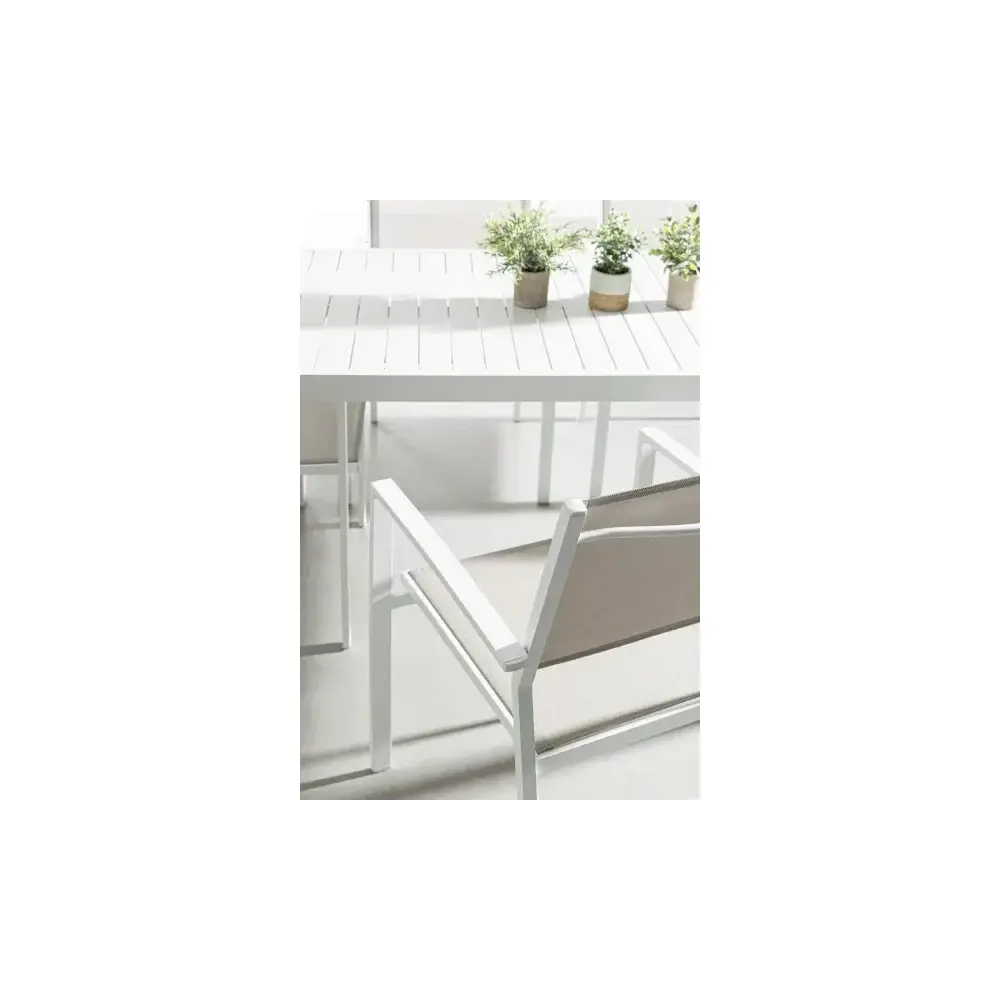Poltrona da Giardino Hilde Bianco Cloud Struttura in Alluminio Yes