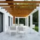 Poltrona da Giardino Hilde Bianco Cloud Struttura in Alluminio Yes