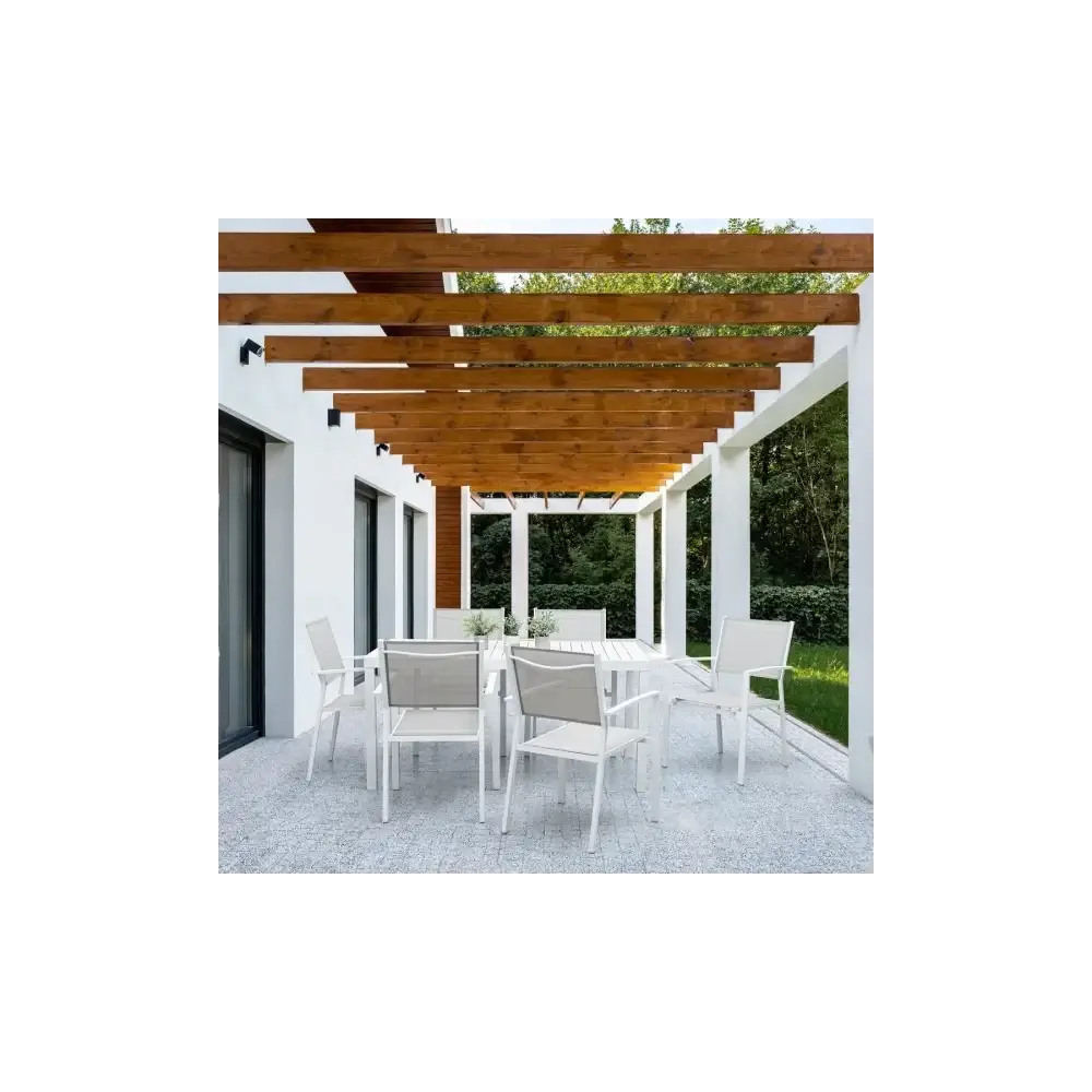Poltrona da Giardino Hilde Bianco Cloud Struttura in Alluminio Yes