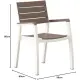 Poltrona Harmony Bianco/cappuccino Keter