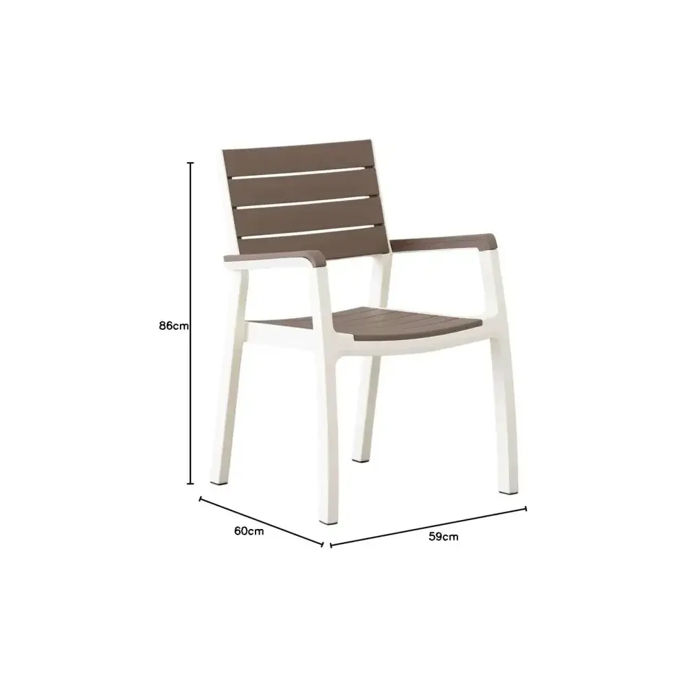 Poltrona Harmony Bianco/cappuccino Keter