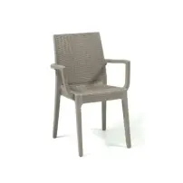 Poltrona Dafne Tortora Simil Rattan Areta