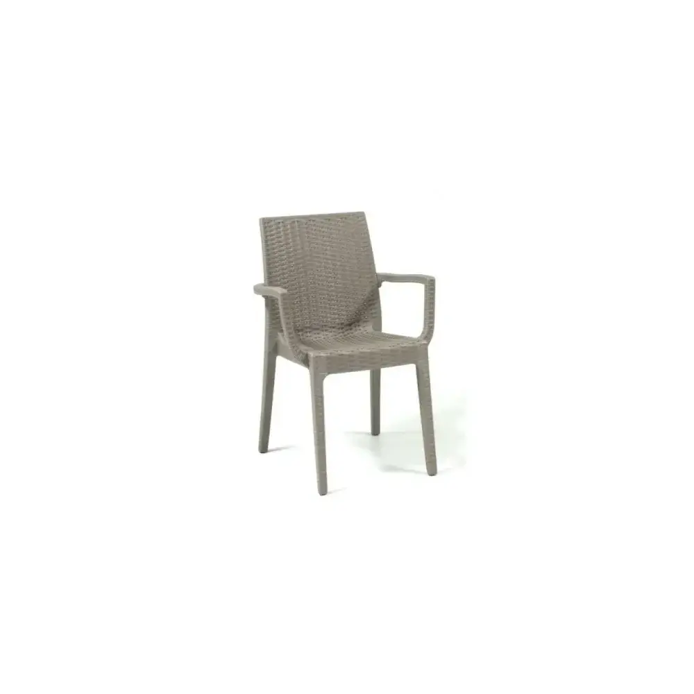 Poltrona Dafne Tortora Simil Rattan Areta