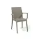 Poltrona Dafne Tortora Simil Rattan Areta