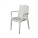 Poltrona Dafne Bianco Simil Rattan Areta