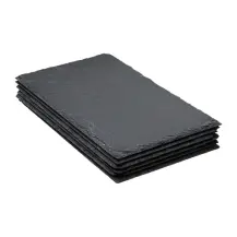 Set 6 Piatti Ardesia 18x30cm Secret de Gourmet