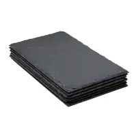 Set 6 Piatti Ardesia 18x30cm Secret de Gourmet