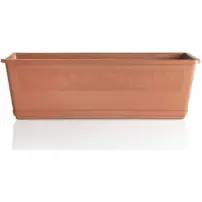 Fioriera Balconella 60 cm Terracotta con Sottovaso Resistente Bama