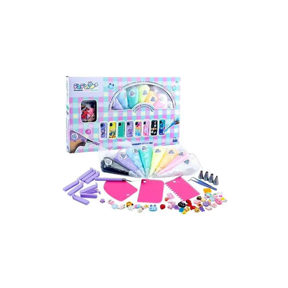 Momomi Decoden Special Cream Set Kit Creativo per Decorare Cover Nice