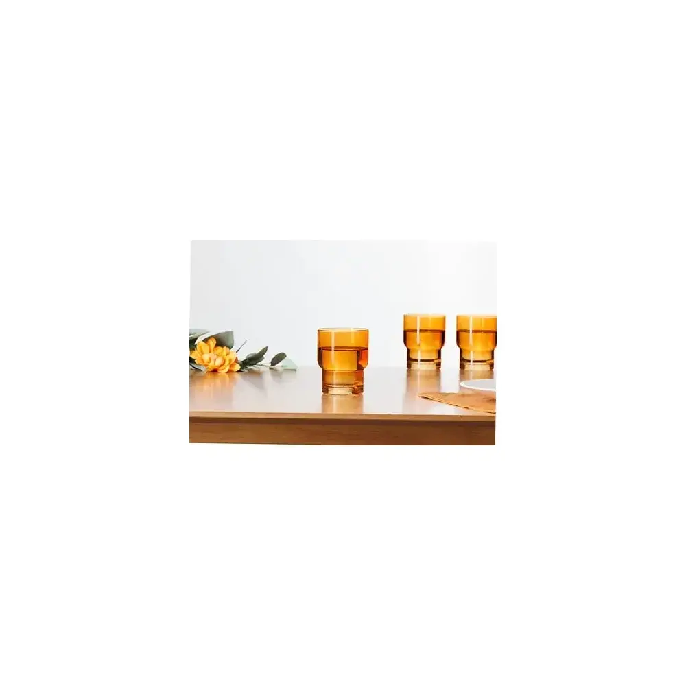 Set 6 Bicchieri Bassi Ella Ocra 30 cl Secret de Gourmet