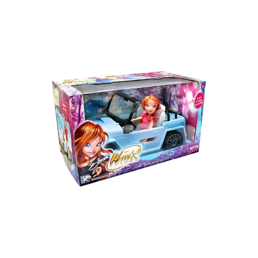 Winx Bloom Jeep Bambola con Veicolo a Ruote Libere Rocco Giocattoli