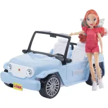 Winx Bloom Jeep Bambola con Veicolo a Ruote Libere Rocco Giocattoli