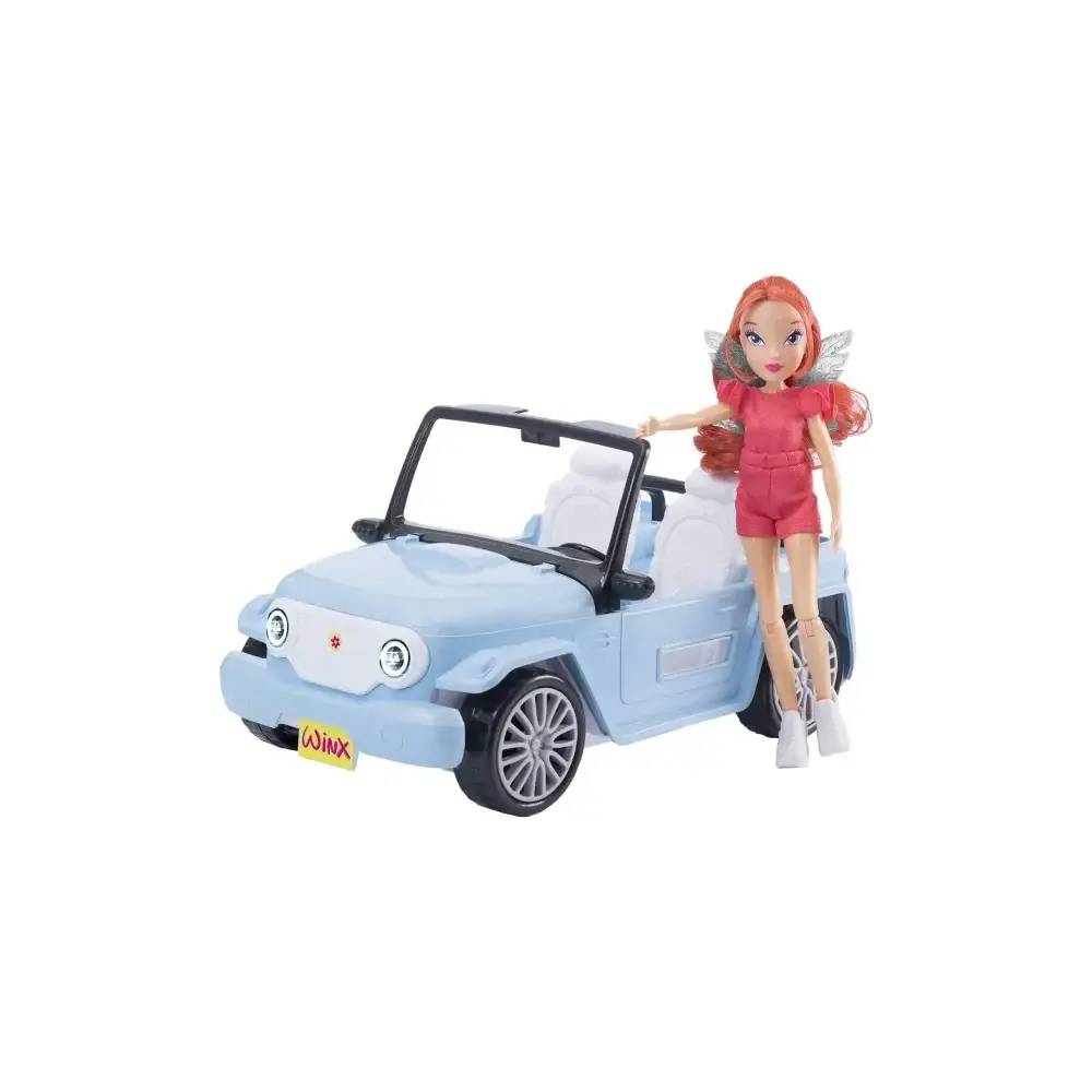 Winx Bloom Jeep Bambola con Veicolo a Ruote Libere Rocco Giocattoli