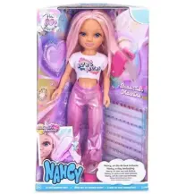 Nancy Look Brillante Bambola con Capelli Rosa Accessori Famosa