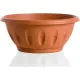Ciotola Alba Terracotta con Sottovaso Vaso per Piante Moderna Bama