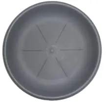 Sottovaso D.30 cm Grigio Elegante e Resistente per Vasi e Piante Bama