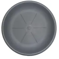Sottovaso D.30 cm Grigio Elegante e Resistente per Vasi e Piante Bama