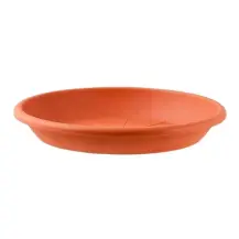 Sottovaso Plastica Terracotta Diametro 22 cm Accessorio Piante Bama