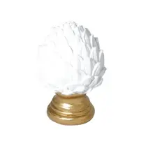Pigna Bianca H.16cm Resina New Bi