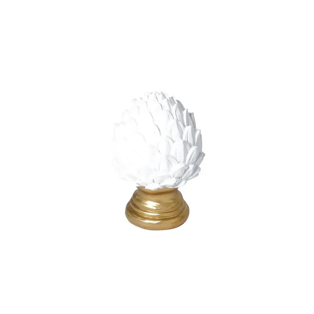 Pigna Bianca H.16cm Resina New Bi